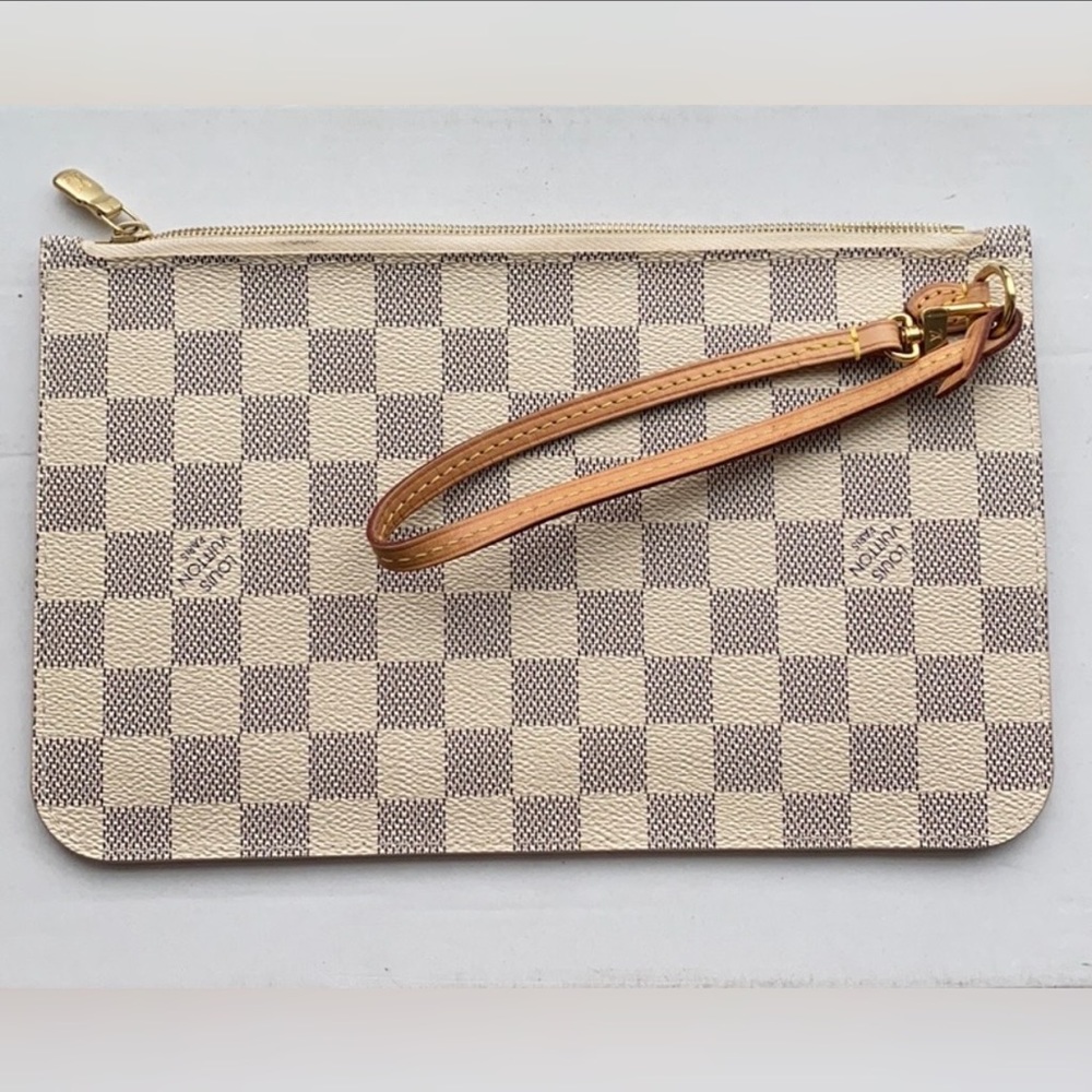 Louis Vuitton Damien Azur Neverfull Pouch Wristlet